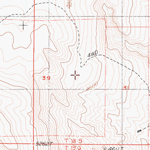 Topographic Map of Darwin Falls Wilderness, CA
