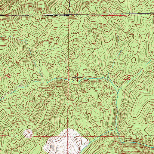 Topographic Map of Dugger Mountain Wilderness, AL