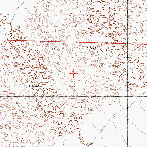 Topographic Map of East Cactus Plain Wilderness, AZ