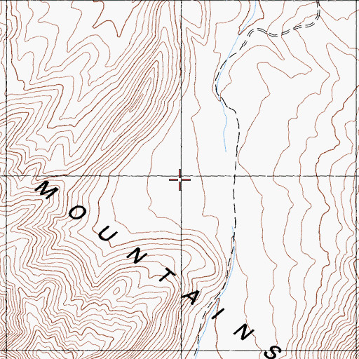 Topographic Map of Funeral Mountains Wilderness, CA