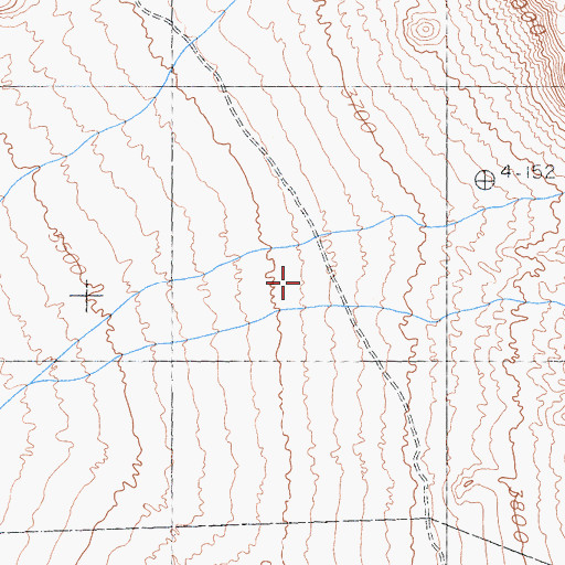 Topographic Map of Grass Valley Wilderness, CA
