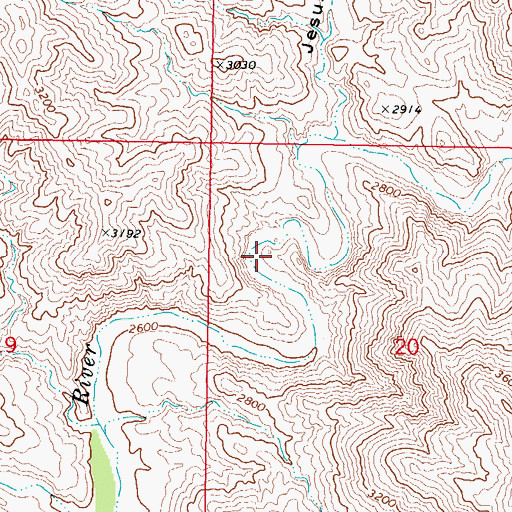 Topographic Map of Hassayampa River Canyon Wilderness, AZ