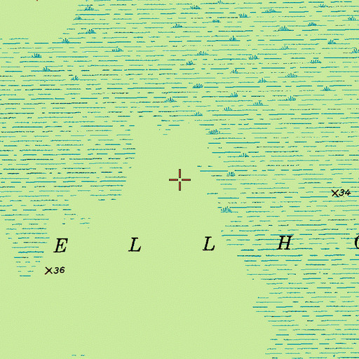 Topographic Map of Hell Hole Bay Wilderness, SC