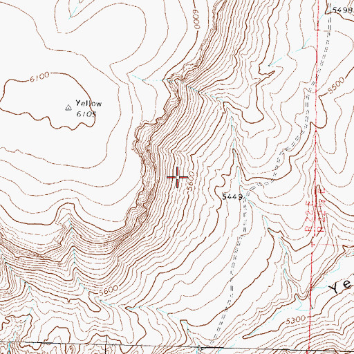 Topographic Map of High Rock Canyon Wilderness, NV