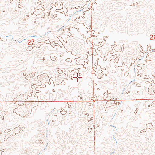 Topographic Map of Imperial Refuge Wilderness, AZ