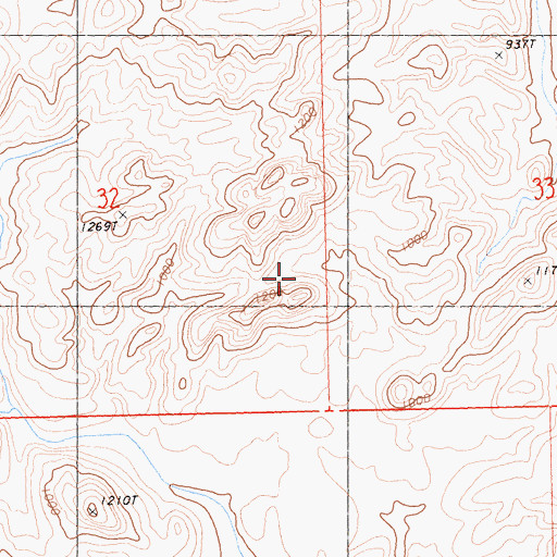 Topographic Map of Indian Pass Wilderness, CA