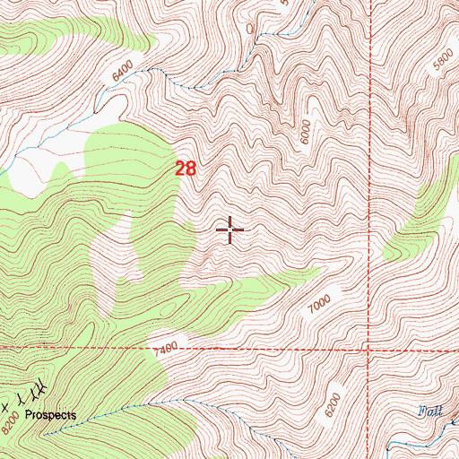 Topographic Map of Inyo Mountains Wilderness, CA