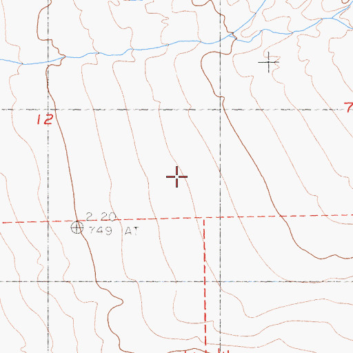 Topographic Map of Kingston Range Wilderness, CA