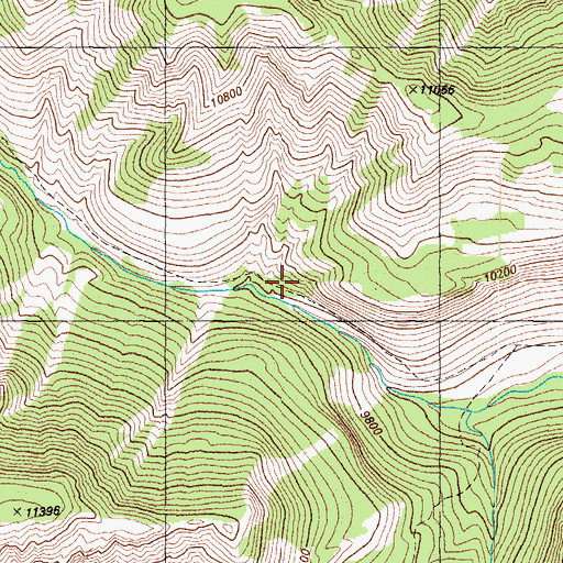 Topographic Map of South Fork Trail, CO