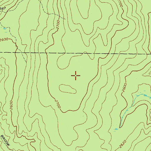 Topographic Map of Lye Brook Wilderness, VT