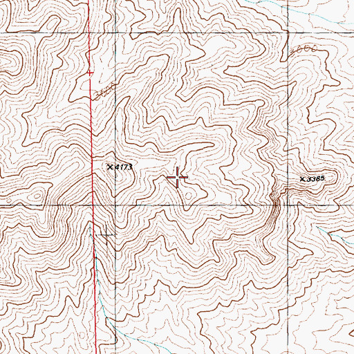 Topographic Map of Mount Wilson Wilderness, AZ