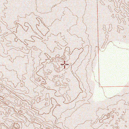 Topographic Map of North Algodones Dunes Wilderness, CA