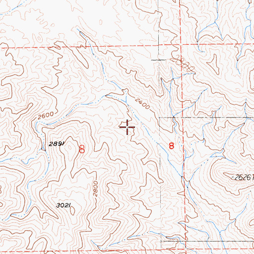 Topographic Map of Orocopia Mountains Wilderness, CA