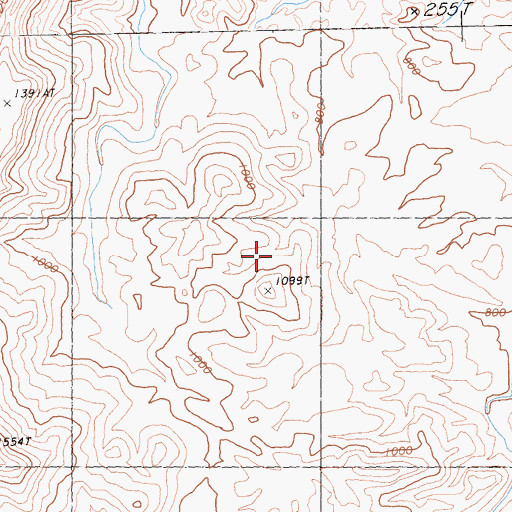 Topographic Map of Palo Verde Mountains Wilderness, CA
