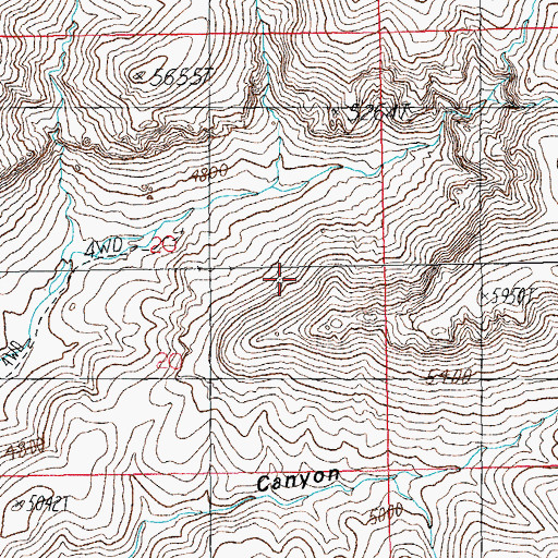 Topographic Map of Peloncillo Mountains Wilderness, AZ