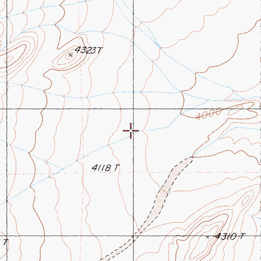 Topographic Map of Piper Mountain Wilderness, CA