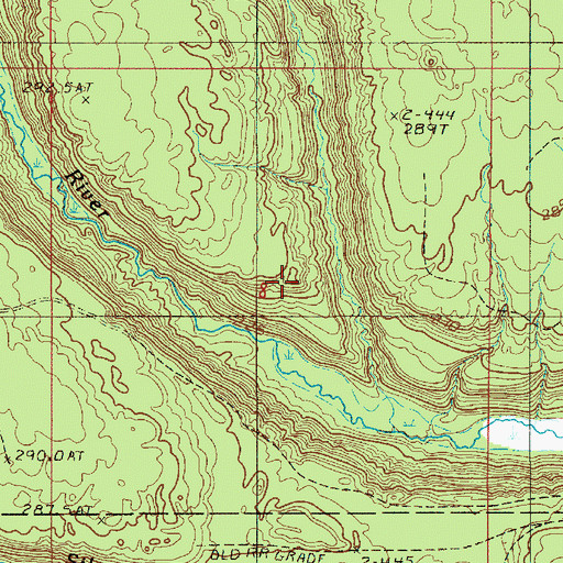 Topographic Map of Rock River Canyon Wilderness, MI