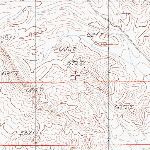 Topographic Map of Saddle Peak Hills Wilderness, CA