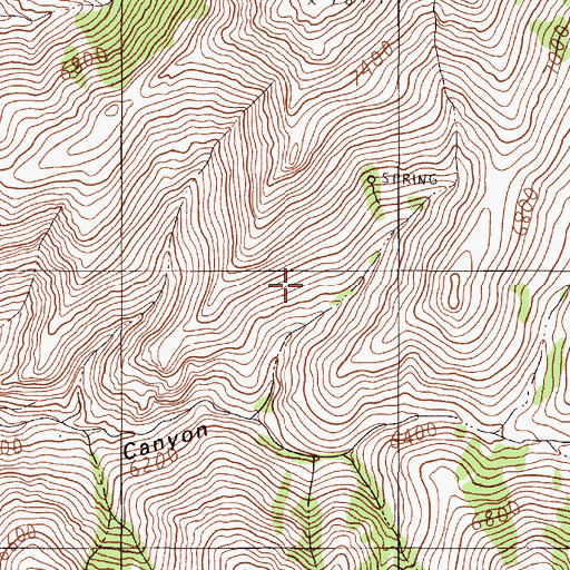 Topographic Map of Santa Rosa-Paradise Peak Wilderness, NV