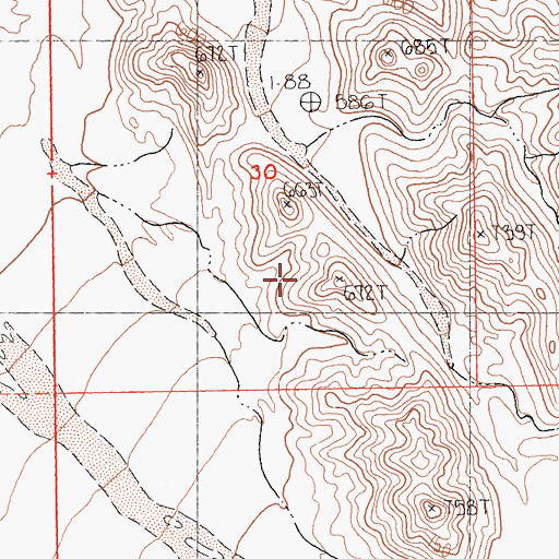 Topographic Map of Sheephole Valley Wilderness, CA