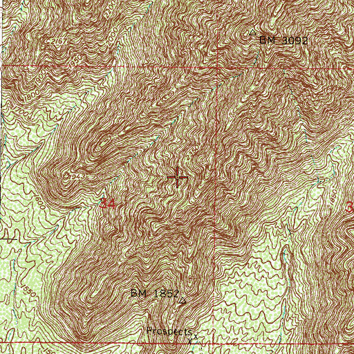 Topographic Map of Sierra Estrella Wilderness, AZ