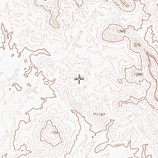 Topographic Map of Signal Mountain Wilderness, AZ