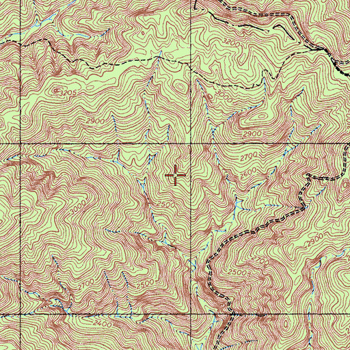 Topographic Map of Silver Peak Wilderness, CA