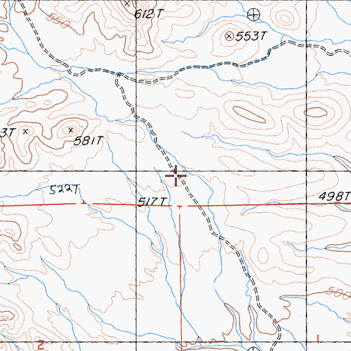 Topographic Map of Stepladder Mountains Wilderness, CA