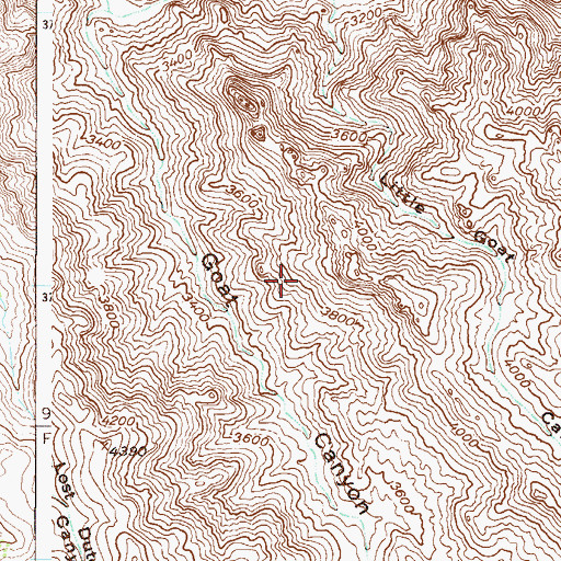 Topographic Map of Superstition Wilderness, AZ
