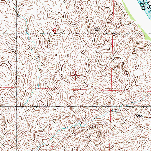 Topographic Map of Swansea Wilderness, AZ