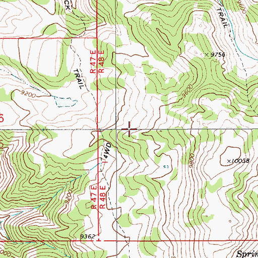 Topographic Map of Table Mountain Wilderness, NV