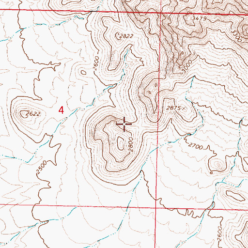 Topographic Map of Tres Alamos Wilderness, AZ