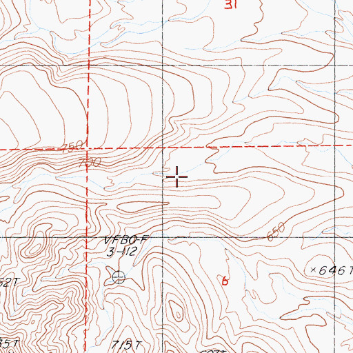 Topographic Map of Trilobite Wilderness, CA