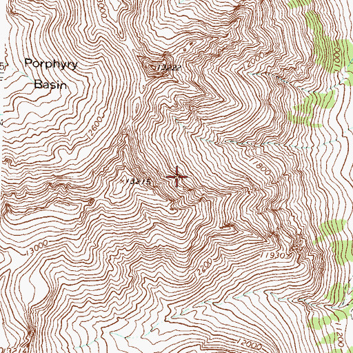 Topographic Map of Uncompahgre Wilderness, CO