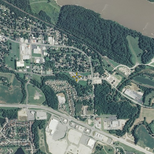 Aerial/Satellite Image of South Point Elementary School, MO