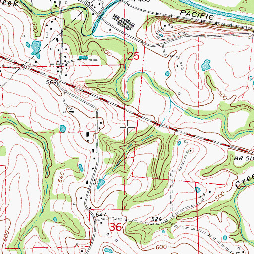 Topographic Map of The Presbyterian Church of Washington, MO