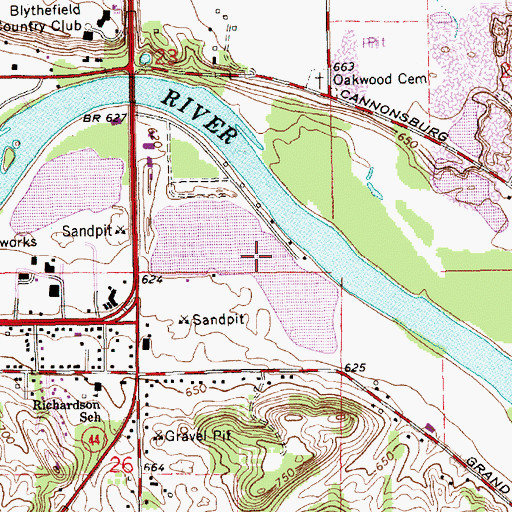 Topographic Map of Versluis Lake, MI