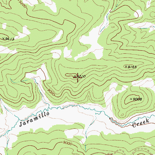 Topographic Map of Valles Caldera National Preserve, NM