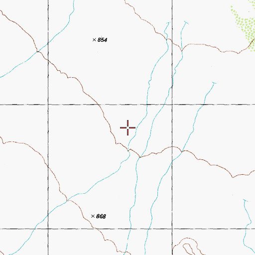 Topographic Map of Cabeza Prieta Wilderness, AZ