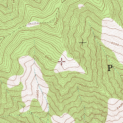 Topographic Map of Frank Church-River of No Return Wilderness, ID