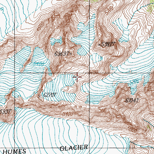 Topographic Map of Olympic Wilderness, WA