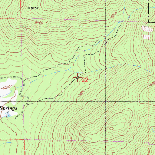 Topographic Map of San Jacinto Wilderness, CA