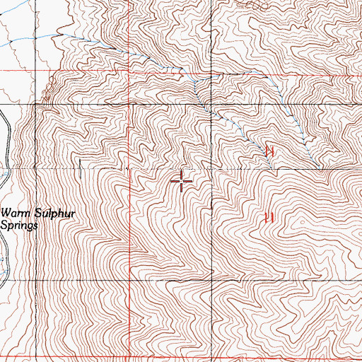 Topographic Map of Surprise Canyon Wilderness, CA