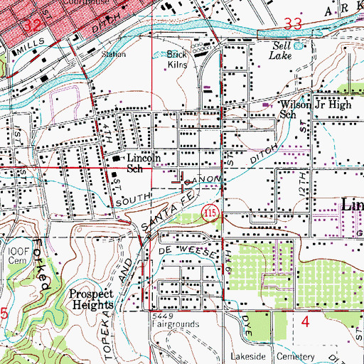 Topographic Map of South Canon Ditch, CO