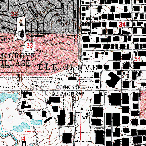 Topographic Map of Muir Park, IL
