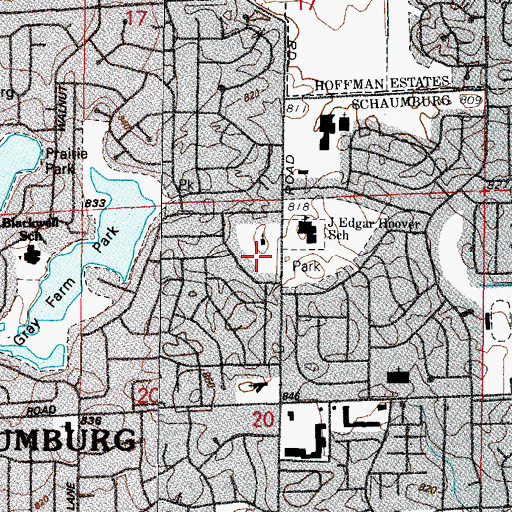 Topographic Map of Sheffield Park, IL