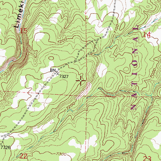 Topographic Map of Mount Taylor Ranger District, NM