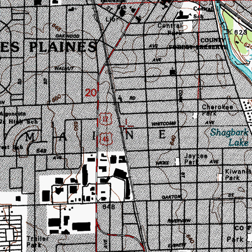 Topographic Map of First Christian Reformed Church, IL