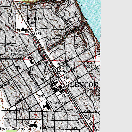 Topographic Map of Korean Carmel Presbyterian Church, IL