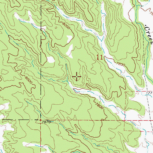 Topographic Map of Devils Hole, CO